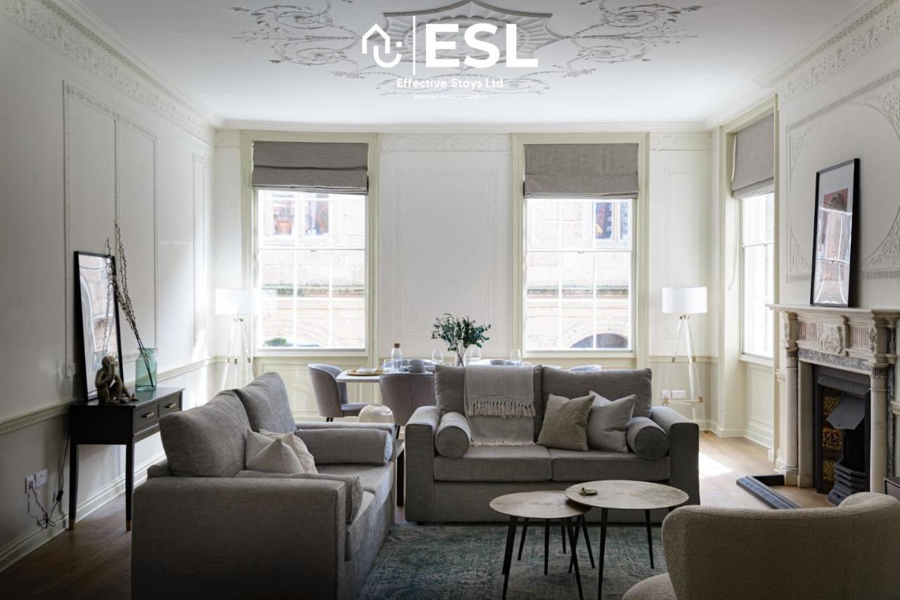 Most Central Luxury Grade 2 Listed Apartment Overlooking Shrewsbury Square - Free Parking Exteriér fotografie