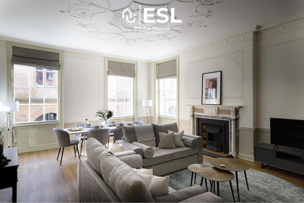 Most Central Luxury Grade 2 Listed Apartment Overlooking Shrewsbury Square - Free Parking Exteriér fotografie