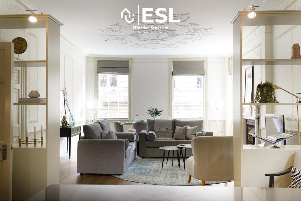 Most Central Luxury Grade 2 Listed Apartment Overlooking Shrewsbury Square - Free Parking Exteriér fotografie